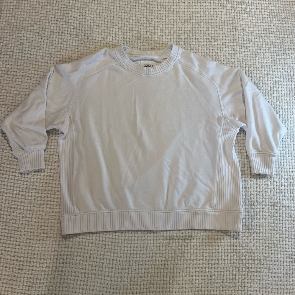 Aerie White Crewneck Sweatshirt
